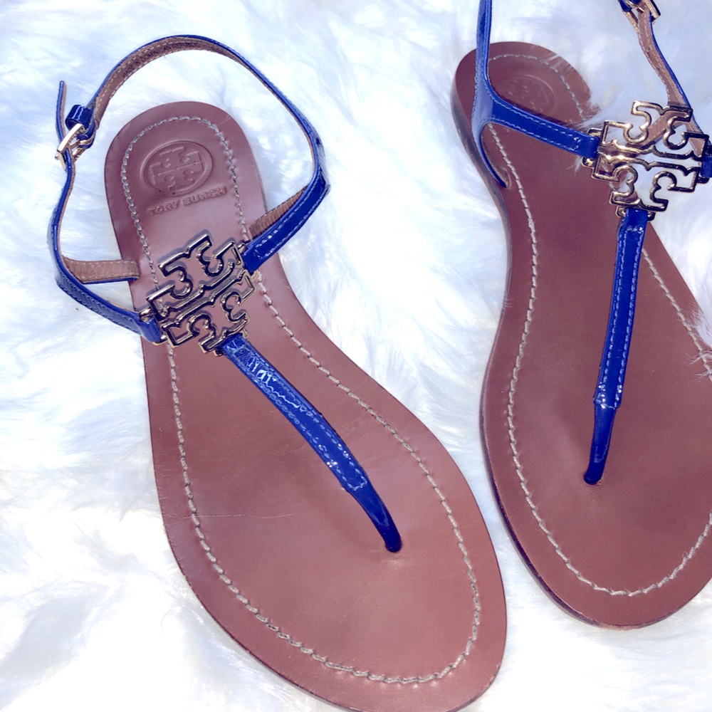 Tory Burch Cobalt Blue Sandals